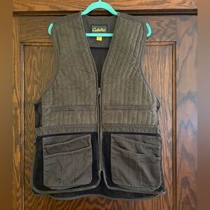 Cabela’s Utility Vest XL Brown Mesh Back Hunting Fishing Outdoor Vest